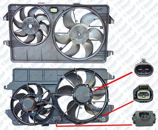 KALE-351340 Fan Motoru Davlumbazli Connect Klimali